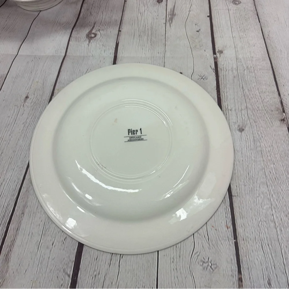 Pier 1 Grapes & Leaves In Mosaic Design PaFloral Vine Dinner Plate